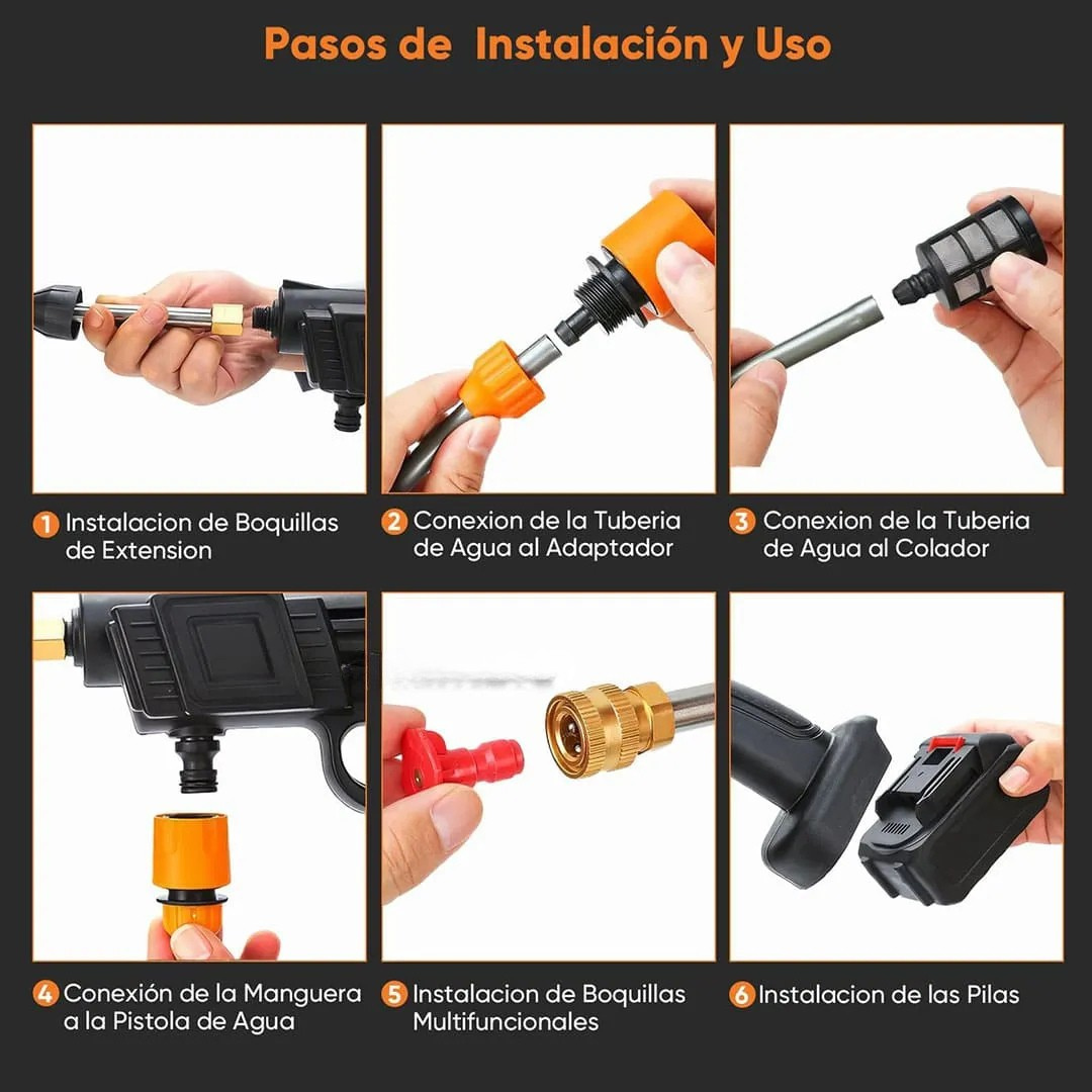 ÚLTIMO DÍA DE PROMOCIÓN - Hidrolavadora Inalámbrica + 2 Baterías de REGALO con ún 40% de DESCUENTO