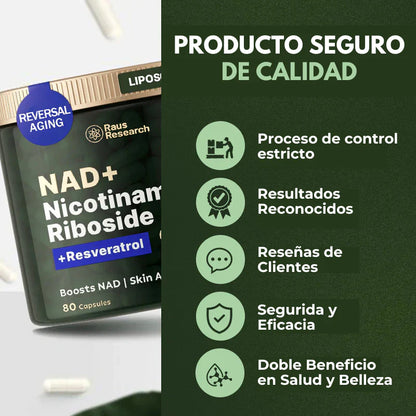 Cuida Tu Cuerpo y Mente: 40% de Descuento en Resveratrol + NAD+ para una Vida Más Larga y Saludable! DESCUENTO ESPECIAL EN SEGUNDA UNIDAD