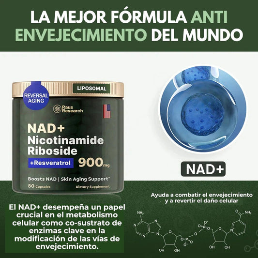 Cuida Tu Cuerpo y Mente: 40% de Descuento en Resveratrol + NAD+ para una Vida Más Larga y Saludable! DESCUENTO ESPECIAL EN SEGUNDA UNIDAD